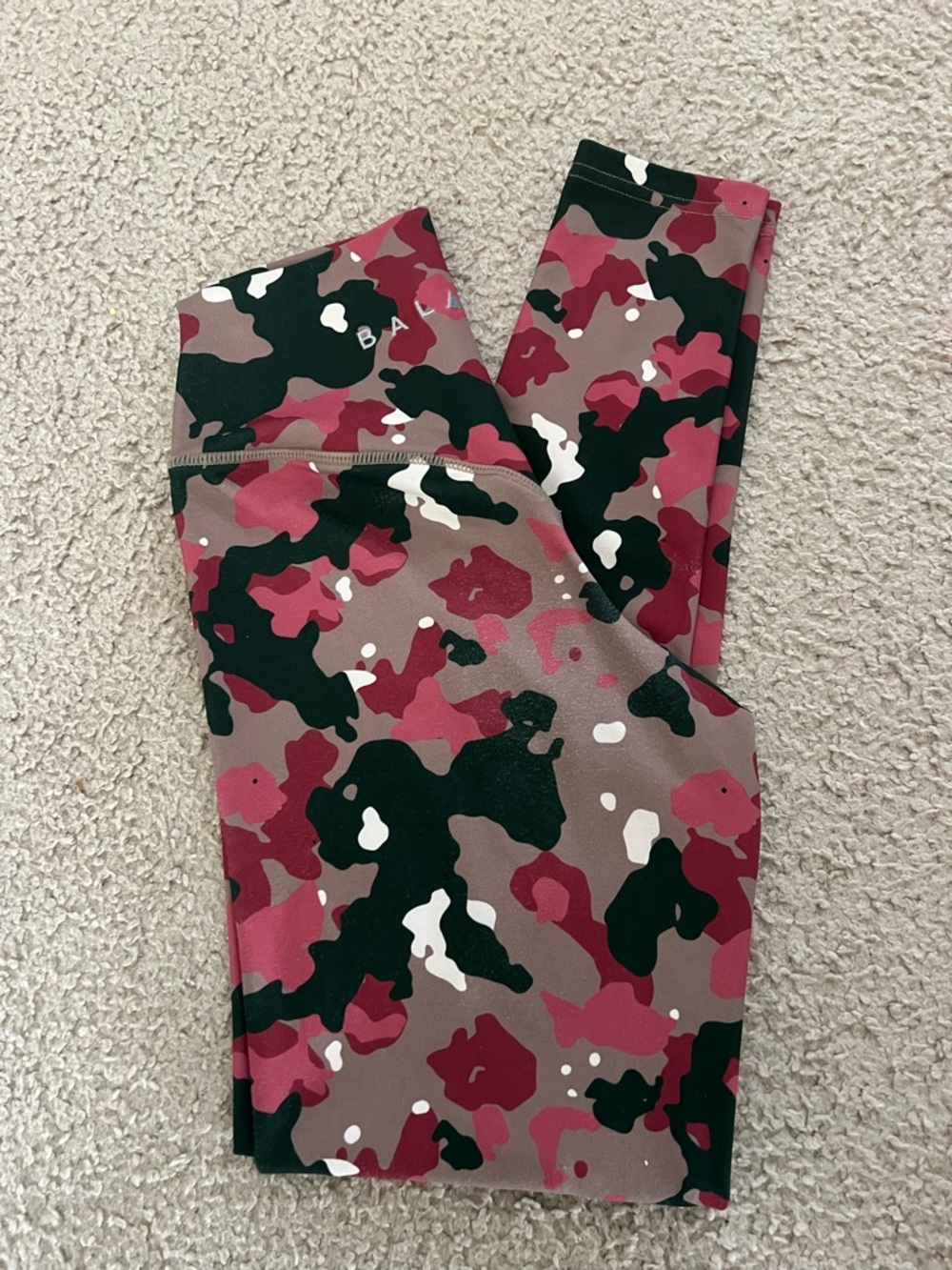Vitality (formerly Balance) Athleisure High-Waist Camo Leggings - Pink & Green